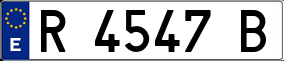 Trailer License Plate